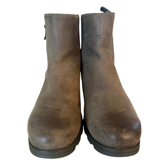 Sorel Emelia Zip Bootie Brown Women’s 10.5 Waterproof Suede Ankle NL3312-052 - Picture 7 of 9